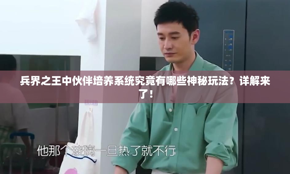 兵界之王中伙伴培养系统究竟有哪些神秘玩法？详解来了！