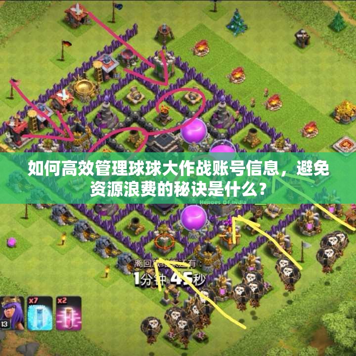 如何高效管理球球大作战账号信息，避免资源浪费的秘诀是什么？