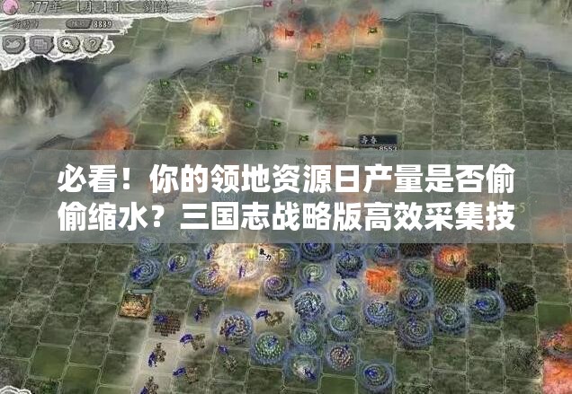 必看！你的领地资源日产量是否偷偷缩水？三国志战略版高效采集技巧大公开