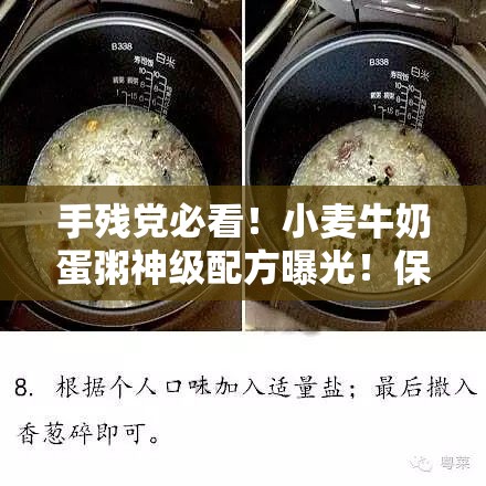 手残党必看！小麦牛奶蛋粥神级配方曝光！保姆级教程速收藏